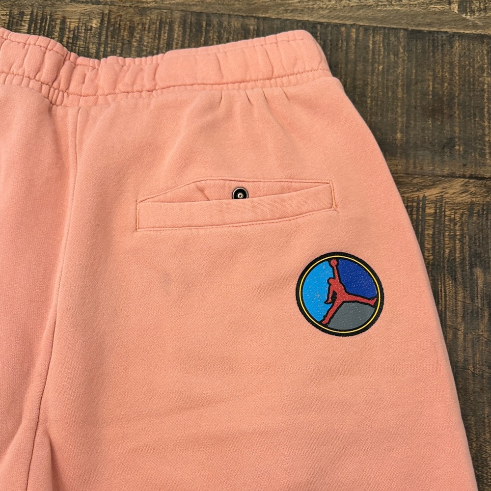 Jordan Pink Salmon Graphic Men's Shorts - Picture 8 of 13